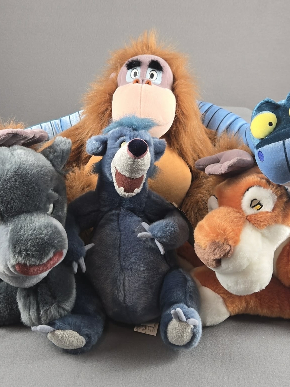 Jungle book Disney Store Characters lot Of 5 Med-Lg Stuffed Animals